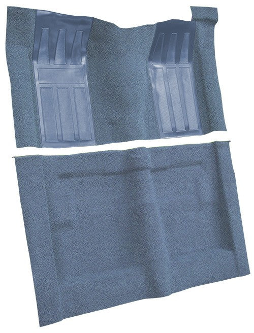 1969-1971 Ford Torino GT 2DR HT/FB Auto w/ 2 Med Blue Ins Loop Molded Replacement Carpet Kit - 2-Piece - product details imag