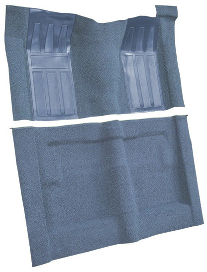 1969-1971 Ford Torino GT 2DR HT/FB Auto w/ 2 Med Blue Ins Loop Molded Replacement Carpet Kit - 2-Piece - product details imag