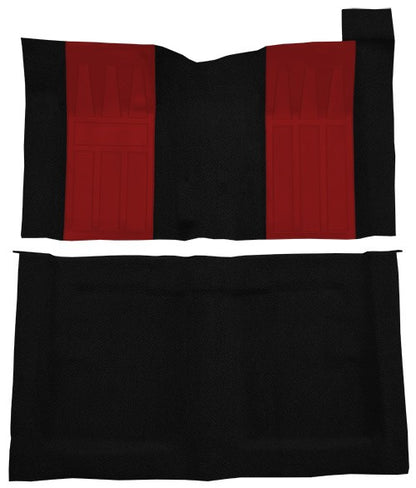 1969 Ford Torino GT 2DR HT/Fastback 4spd w/ 2 Red Inserts Loop Molded Replacement Carpet Kit - 2-Piece - product details imag