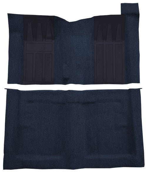 1969 Ford Torino GT 2DR HT/FB 4spd w/ 2 Dark Blue Ins Loop Molded Replacement Carpet Kit - 2-Piece - product details image 2