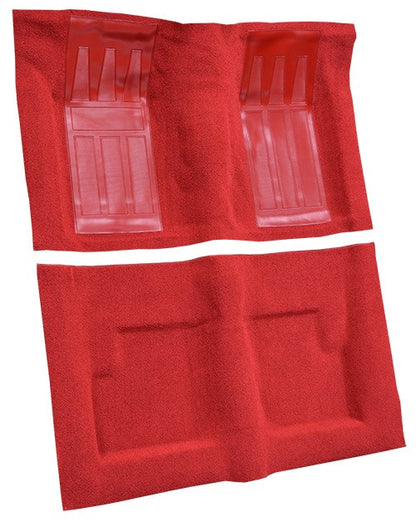 1969-1971 Ford Torino GT 2DR Conv Auto w/ 2 Red Inserts Loop Molded Replacement Carpet Kit - 2-Piece - product details image 