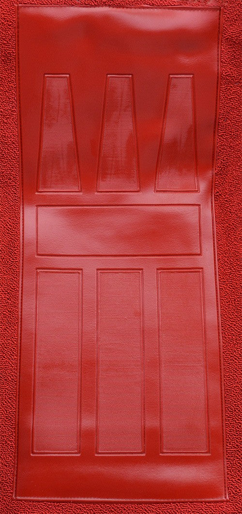 1969-1971 Ford Torino GT 2DR Conv Auto w/ 2 Red Inserts Loop Molded Replacement Carpet Kit - 2-Piece - product details image 