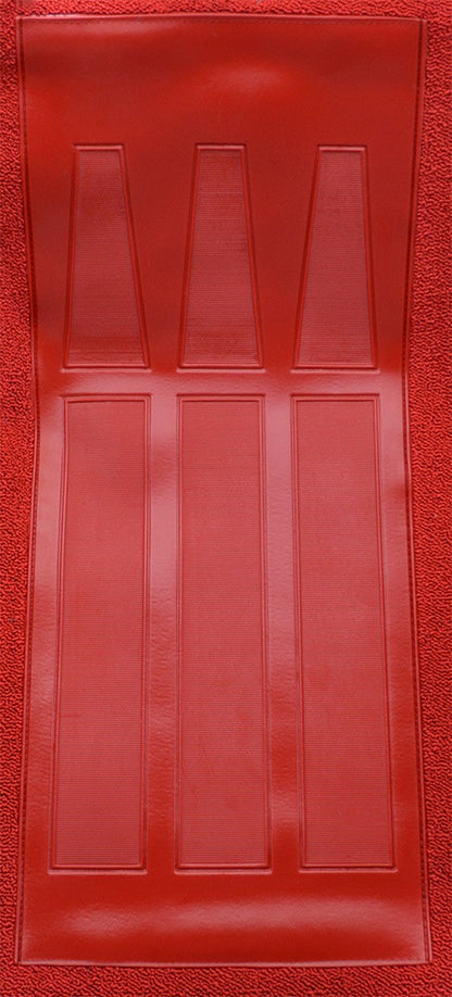 1969-1971 Ford Torino GT 2DR Conv Auto w/ 2 Red Inserts Loop Molded Replacement Carpet Kit - 2-Piece - product details image 