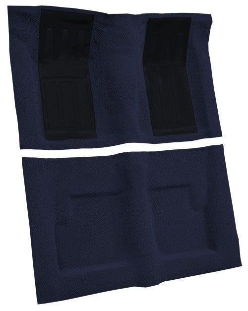 1969-1971 Ford Torino GT 2DR Conv Auto w/ 2 Dark Blue Ins Loop Molded Replacement Carpet Kit - 2-Piece - product details imag