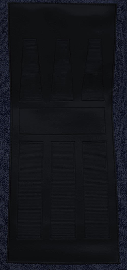 1969-1971 Ford Torino GT 2DR Conv Auto w/ 2 Dark Blue Ins Loop Molded Replacement Carpet Kit - 2-Piece - product details imag