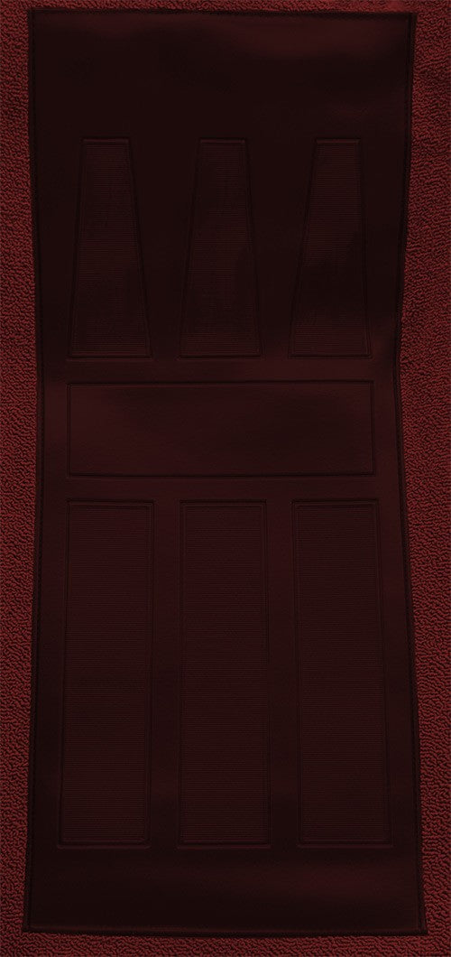 1969-1971 Ford Torino GT 2DR Conv Auto w/ 2 Maroon Ins Loop Molded Replacement Carpet Kit - 2-Piece - product details image 4