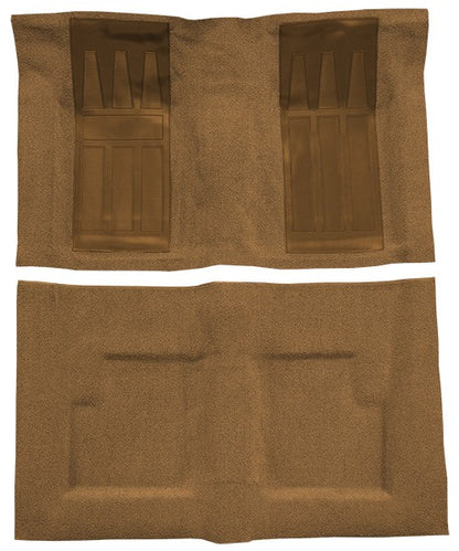 1969-1971 Ford Torino GT 2DR Conv Auto w/ 2 Fawn Inserts Loop Molded Replacement Carpet Kit - 2-Piece - product details image
