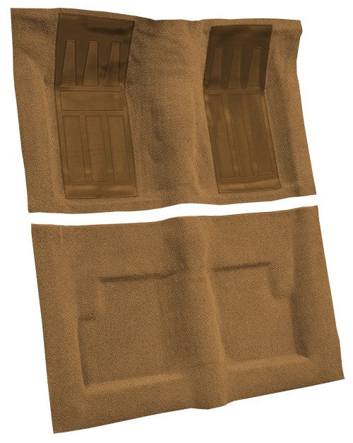 1969-1971 Ford Torino GT 2DR Conv Auto w/ 2 Fawn Inserts Loop Molded Replacement Carpet Kit - 2-Piece - product details image