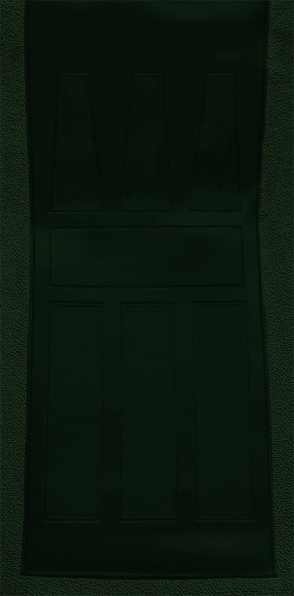 1969 Ford Torino GT 2DR Conv 4spd w/ 2 Dark Green Inserts Loop Molded Replacement Carpet Kit - 2-Piece - product details imag