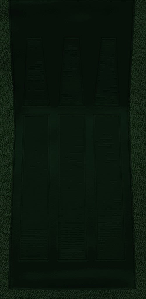 1969 Ford Torino GT 2DR Conv 4spd w/ 2 Dark Green Inserts Loop Molded Replacement Carpet Kit - 2-Piece - product details imag