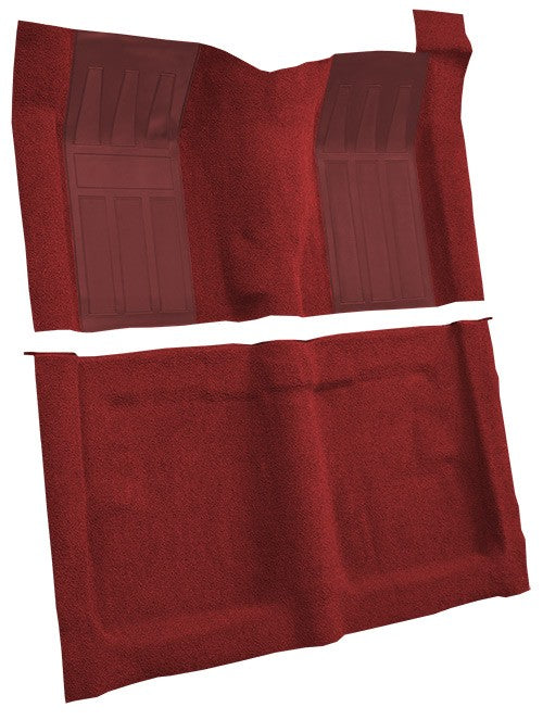 1969 Ford Torino GT 2DR HT/Fastback 4spd w/ 2 Maroon Ins Loop Molded Replacement Carpet Kit - 2-Piece - product details image
