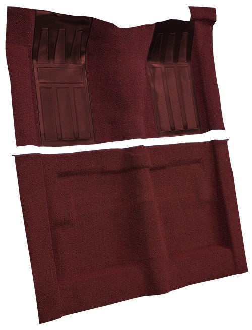1969-1971 Ford Torino GT 2DR HT/FB Auto w/ 2 Maroon Ins Loop Molded Replacement Carpet Kit - 2-Piece - product details image 