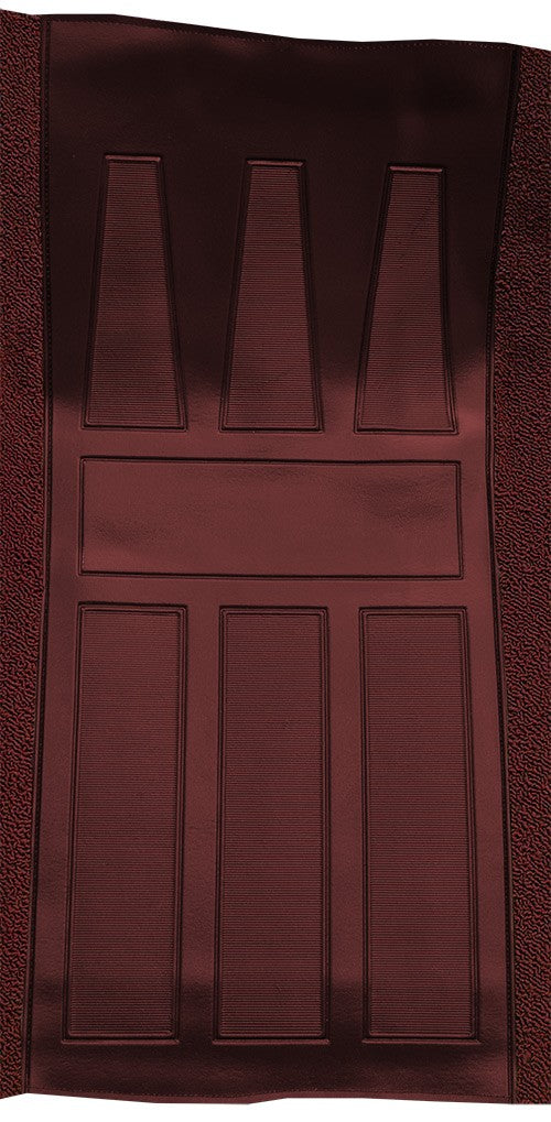 1969-1971 Ford Torino GT 2DR HT/FB Auto w/ 2 Maroon Ins Loop Molded Replacement Carpet Kit - 2-Piece - product details image 