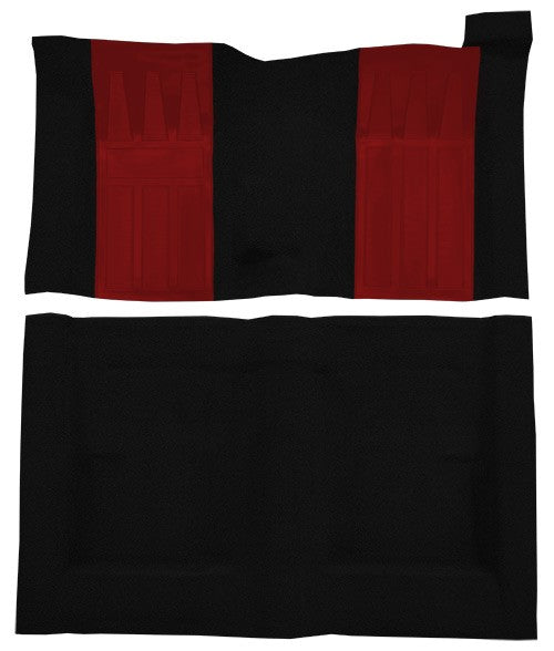 1970-1971 Ford Torino GT 2DR HT/FB 4spd w/ 2 Red Ins Loop Molded Replacement Carpet Kit - 2-Piece - product details image 2