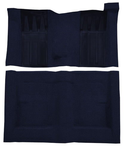 1970-1971 Ford Torino GT 2DR HT/FB 4spd w/ 2 Dk Blue Ins Loop Molded Replacement Carpet Kit - 2-Piece - product details image