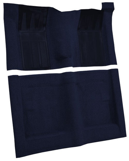 1970-1971 Ford Torino GT 2DR HT/FB 4spd w/ 2 Dk Blue Ins Loop Molded Replacement Carpet Kit - 2-Piece - product details image