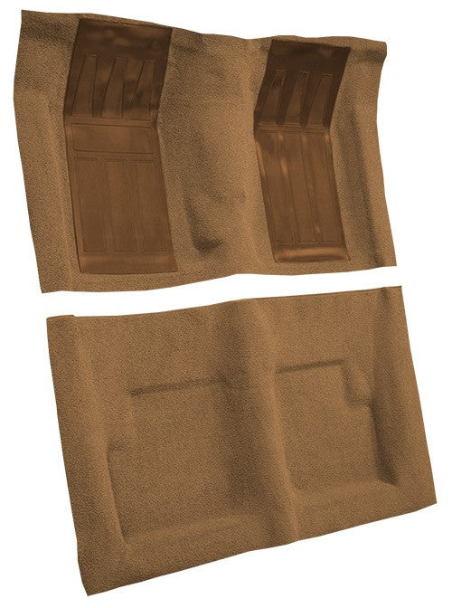 1970-1971 Ford Torino GT 2DR Conv 4spd w/ 2 Fawn Inserts Loop Molded Replacement Carpet Kit - 2-Piece - product details image