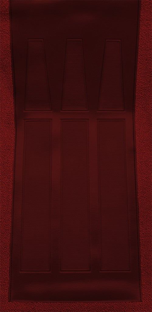 1970-1971 Ford Torino GT 2DR Conv 4spd w/ 2 Maroon Ins Loop Molded Replacement Carpet Kit - 2-Piece - product details image 5
