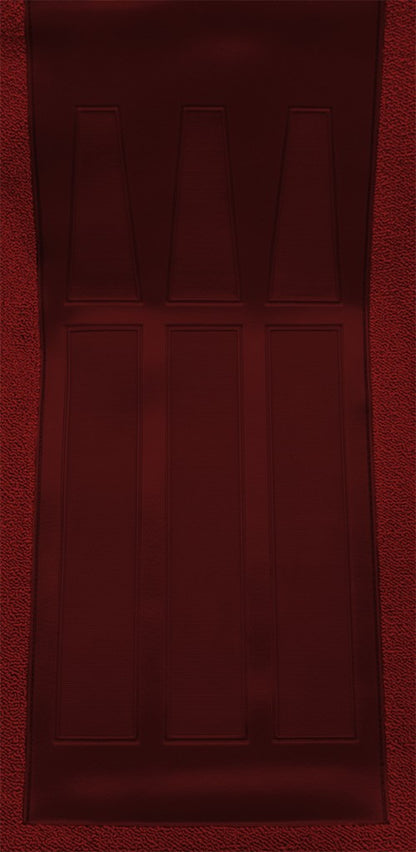1970-1971 Ford Torino GT 2DR Conv 4spd w/ 2 Maroon Ins Loop Molded Replacement Carpet Kit - 2-Piece - product details image 5