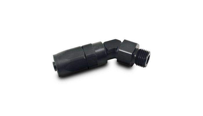 Vibrant Performance Male Hose End Fitting, 45 Degree; Size: -6AN; Thread: (8) 3/4"-16