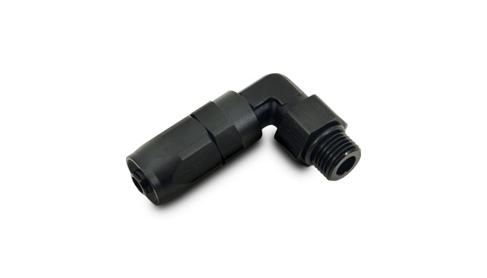 Vibrant Performance 24906 Male Hose End Fitting, 90 Degree; Size: -8AN; Thread: (10) 7/8"-14