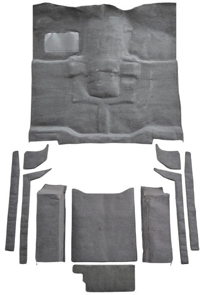 1987-1995 Jeep Wrangler w/o Rocker Panels Complete Cutpile Molded Replacement Carpet Kit - 11-Piece - product details image 2