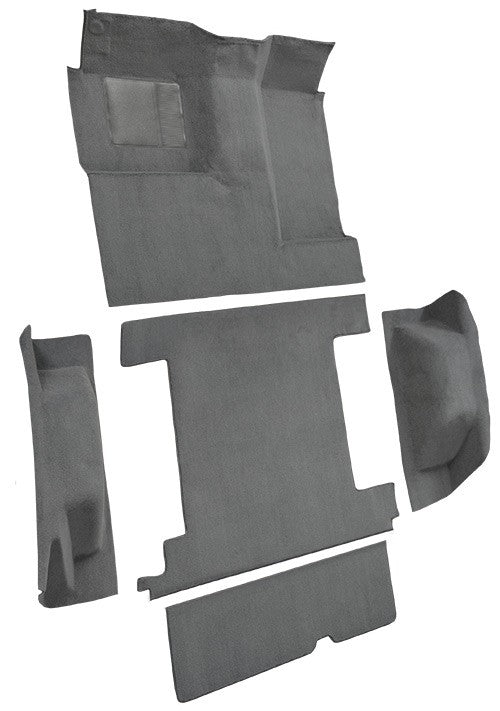 1974-1976 Ford Bronco 1 Tank Complete w/ Tailgate Lock Cutpile Molded Replacement Carpet Kit - 5-Piece - product details imag