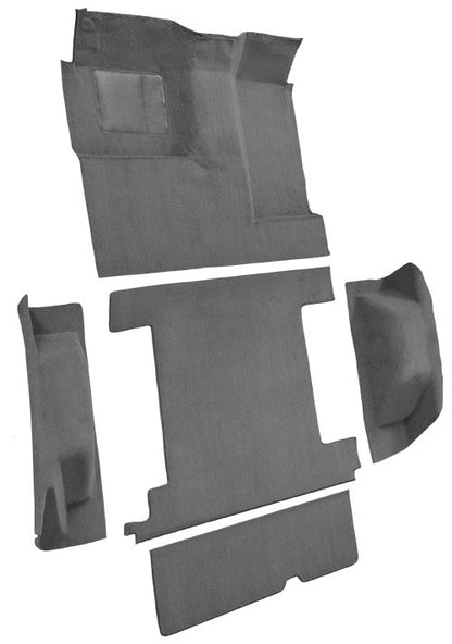 1974-1976 Ford Bronco 1 Tank Complete w/ Tailgate Lock Cutpile Molded Replacement Carpet Kit - 5-Piece - product details imag