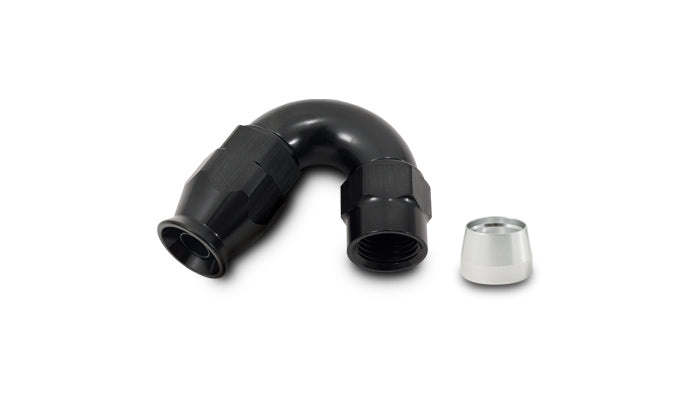 Vibrant Performance 28510 150 Degree High Flow Hose End Fitting for PTFE Lined Hose, -10AN