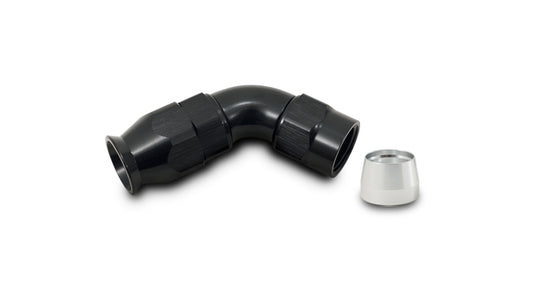 Vibrant Performance 28604 60 Degree High Flow Hose End Fitting for PTFE Lined Hose, -4AN
