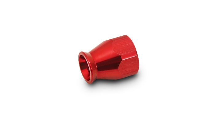 Vibrant Performance Hose End Socket for PTFE Hose Ends; Size: -4AN; Red