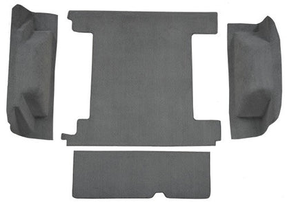 1974-1976 Ford Bronco 2 Tanks w/ Tailgate Lock Cargo Area Cutpile Replacement Carpet Kit - 4-Piece - product details image 2