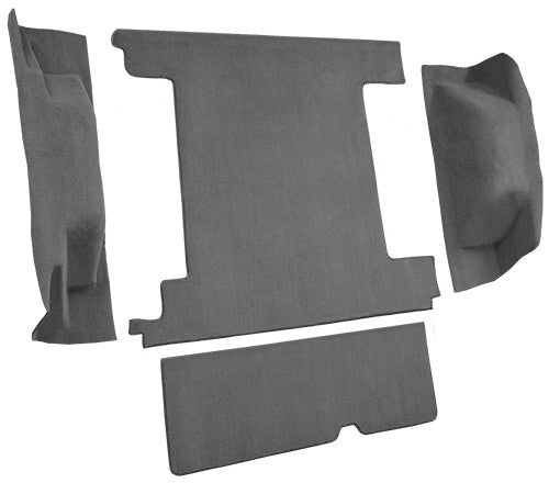 1974-1976 Ford Bronco 2 Tanks w/ Tailgate Lock Cargo Area Cutpile Replacement Carpet Kit - 4-Piece - product details image 3