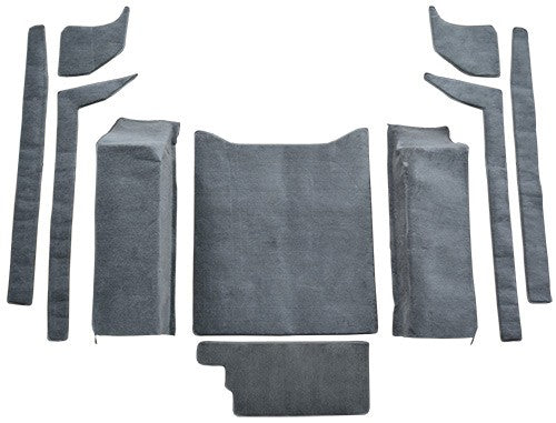 1987-1995 Jeep Wrangler Cargo Area Cutpile Molded Replacement Carpet Kit - 10-Piece - product details image 2