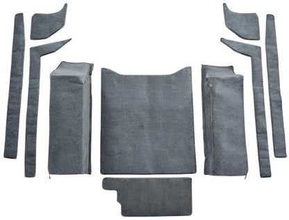 1987-1995 Jeep Wrangler Cargo Area Cutpile Molded Replacement Carpet Kit - 10-Piece - product details image 2