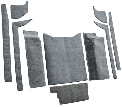 1987-1995 Jeep Wrangler Cargo Area Cutpile Molded Replacement Carpet Kit - 10-Piece - product details image 3