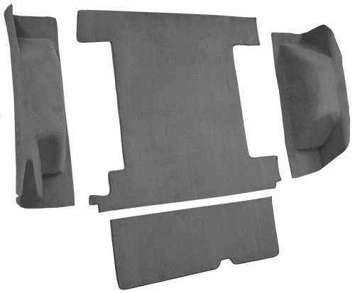 1974-1976 Ford Bronco 1 Tank w/ Tailgate Lock Cargo Area Cutpile Replacement Carpet Kit - 4-Piece - product details image 3