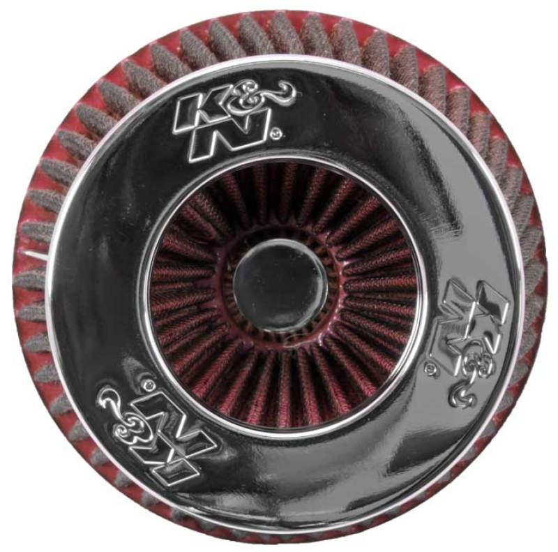 K&N 3" to 4" Round Tapered Universal Air Intake Cone Filter Chrome Truck/Car/SUV