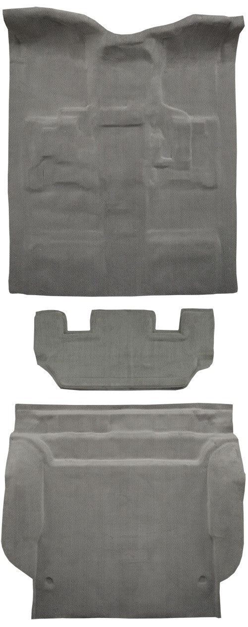 2011-2014 GMC Yukon 4DR w/ 2nd Row Seat Mount Cover Complete Cutpile Replacement Carpet Kit - 3-Piece - product details image