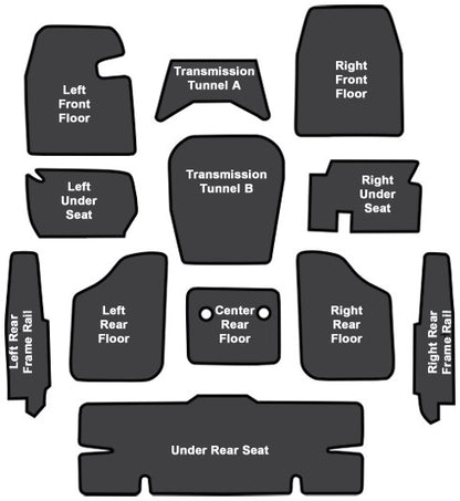 1961-1964 Pontiac Bonneville EVA Sound Deadening Kit - 12-Piece - product details image 4