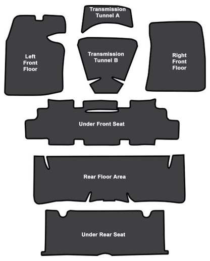 1964-1967 Oldsmobile Cutlass EVA Sound Deadening Kit - 7-Piece - product details image 4