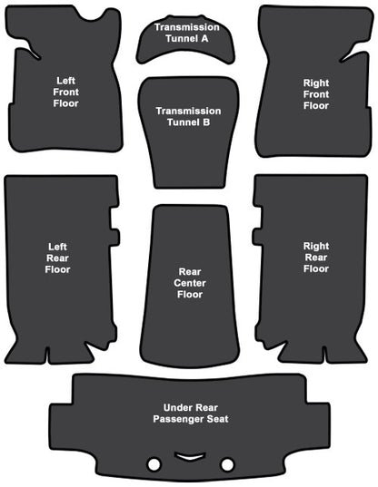 1971-1975 Pontiac Catalina EVA Sound Deadening Kit - 8-Piece - product details image 4