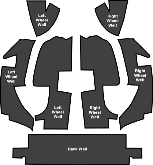 1968-1975 Chevrolet Corvette Roadster Rear Mastic with Pad Sound Deadening Kit - 7-Piece - product details image 4