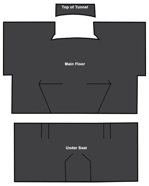 1989-1991 GMC V2500 Suburban Passenger Area EVA Sound Deadening Kit - 3-Piece - product details image 4