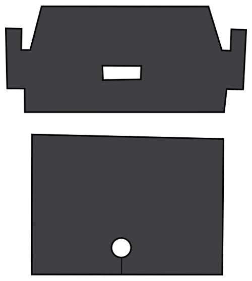 1965-1973 Ford Mustang Trunk Area EVA Sound Deadening Kit - 2-Piece - product details image 4