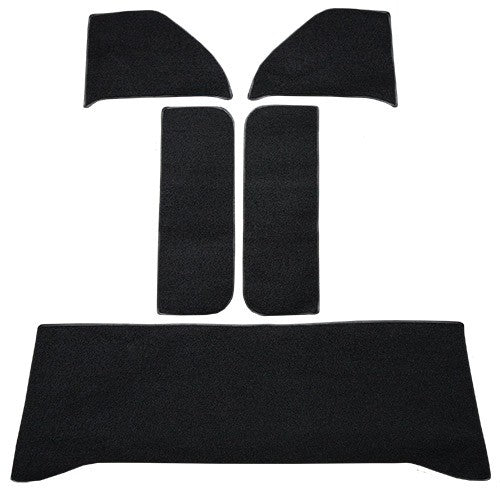 1960-1963 Chevy K10 Pickup Rear Cab Wall, Door & Kick Panels Loop Replacement Carpet Kit Set - 5-Piece - product details imag