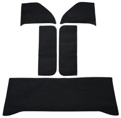 1960-1963 Chevy K10 Pickup Rear Cab Wall, Door & Kick Panels Loop Replacement Carpet Kit Set - 5-Piece - product details imag