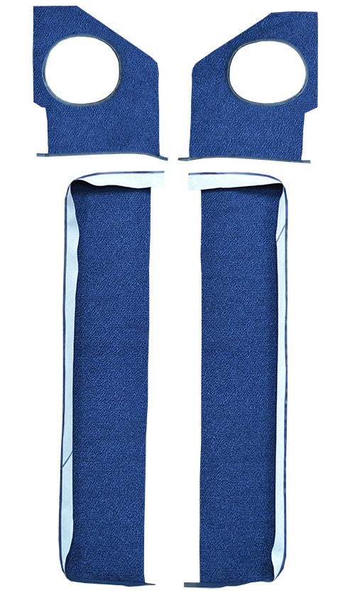 1965 Chevrolet Impala Door & Kick Panel Inserts without Air 2DR Loop Replacement Carpet Kit - 4-Piece - product details image