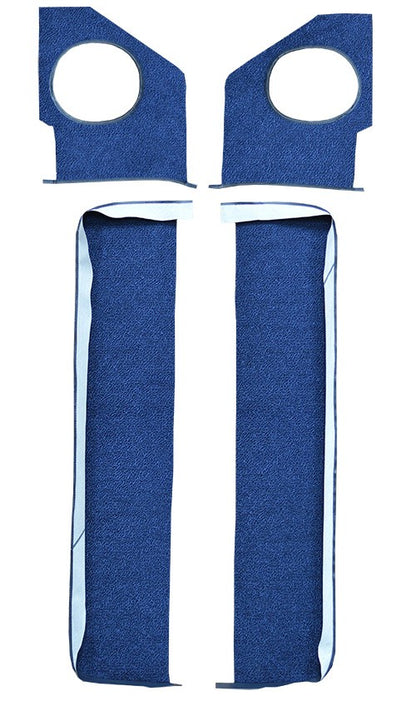 1965 Chevrolet Impala Door & Kick Panel Inserts without Air 2DR Loop Replacement Carpet Kit - 4-Piece - product details image