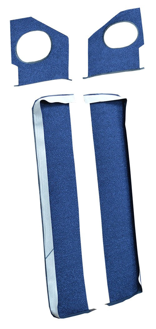 1965 Chevrolet Impala Door & Kick Panel Inserts without Air 2DR Loop Replacement Carpet Kit - 4-Piece - product details image
